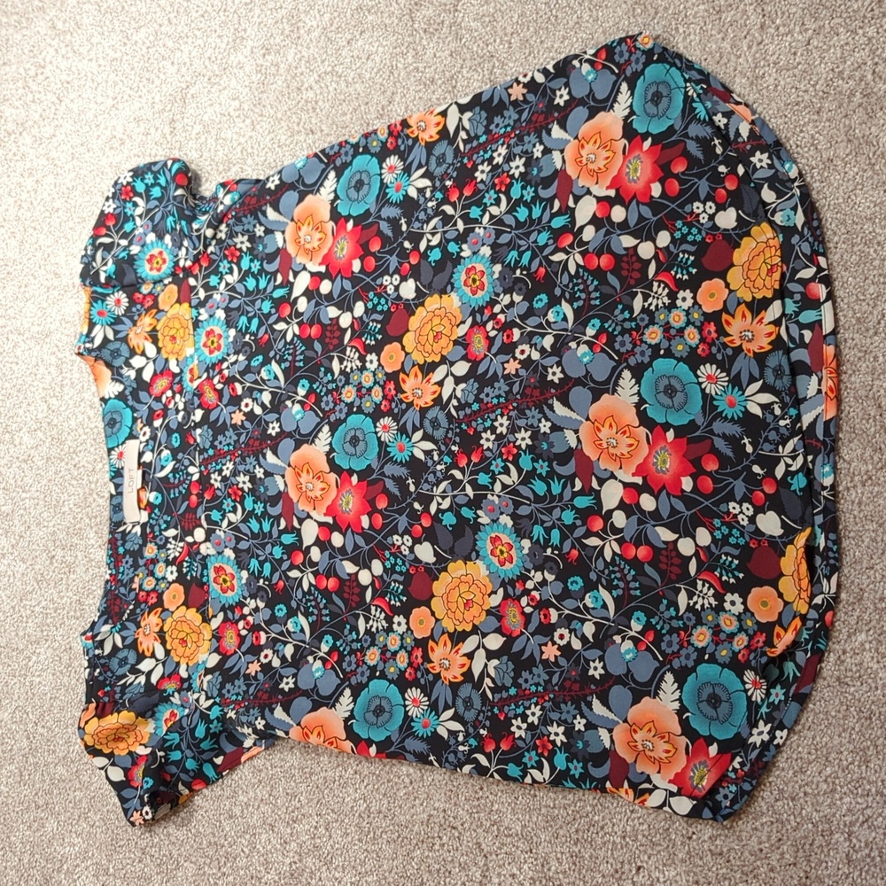 Floral Cap Sleeve Top